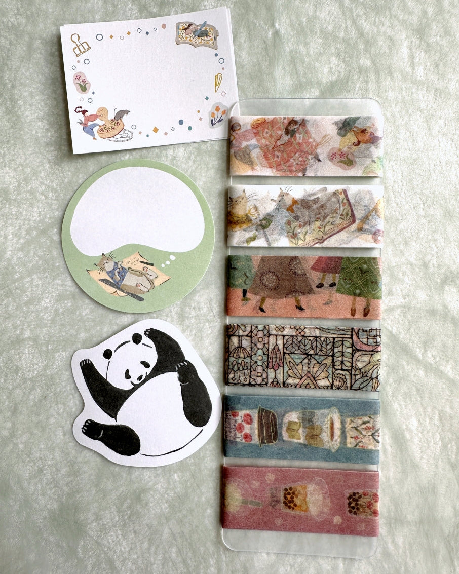 Keibunsha/MeriBUN - The World That Cats Look Up At washi tape SAMPLES