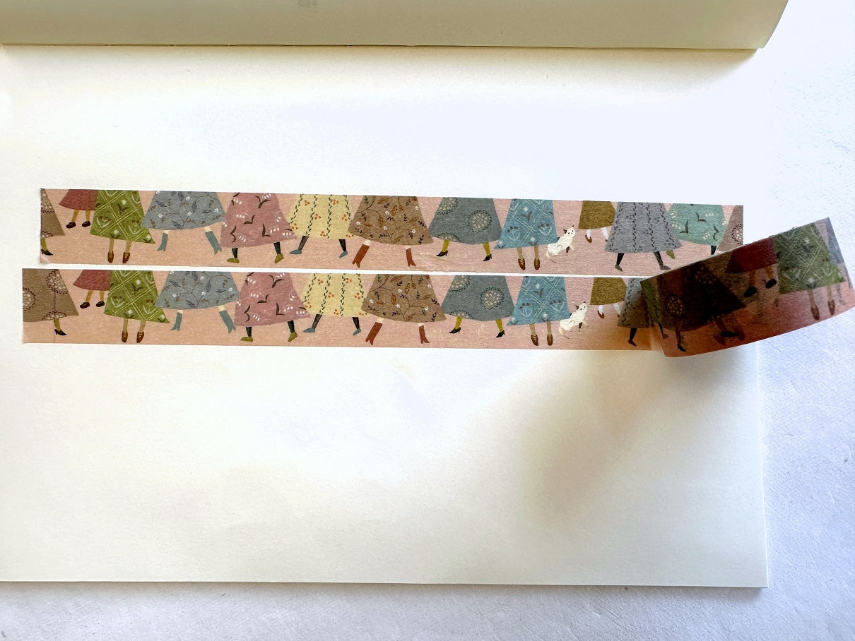 Keibunsha/MeriBUN - The World That Cats Look Up At washi tape SAMPLES