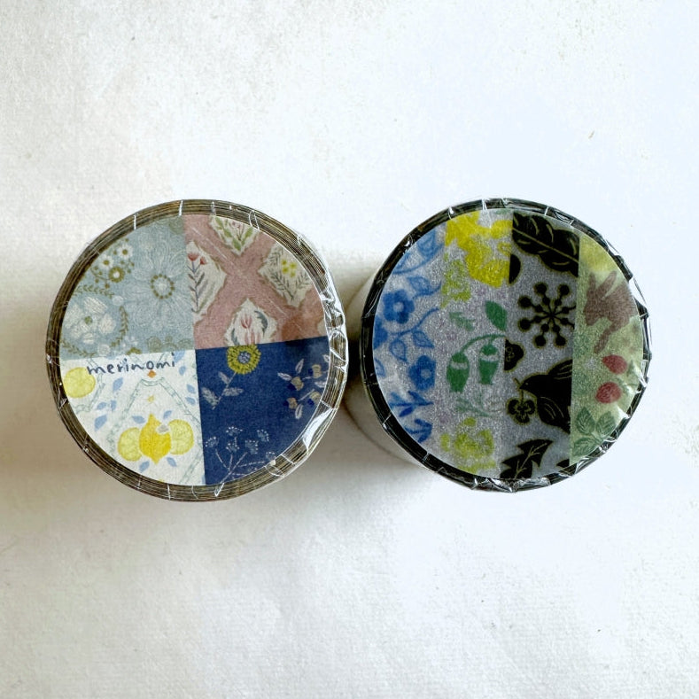 Keibunsha/MeriBUN - Treberol & Flower glassine sticky note rolls SAMPLES