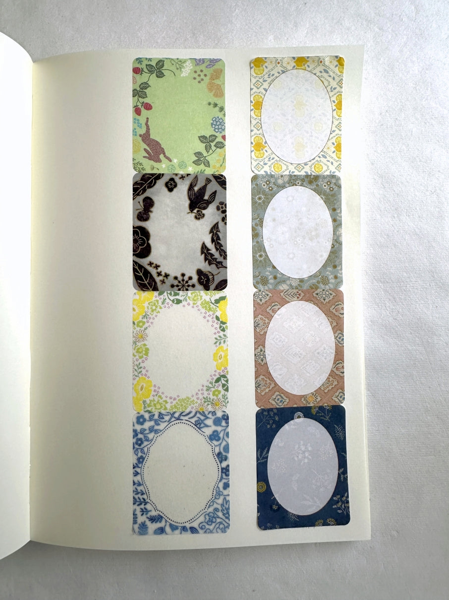 Keibunsha/MeriBUN - Treberol & Flower glassine sticky note rolls SAMPLES