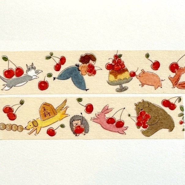 Keibunsha/MeriBUN - Cherry Picking washi tape SAMPLES