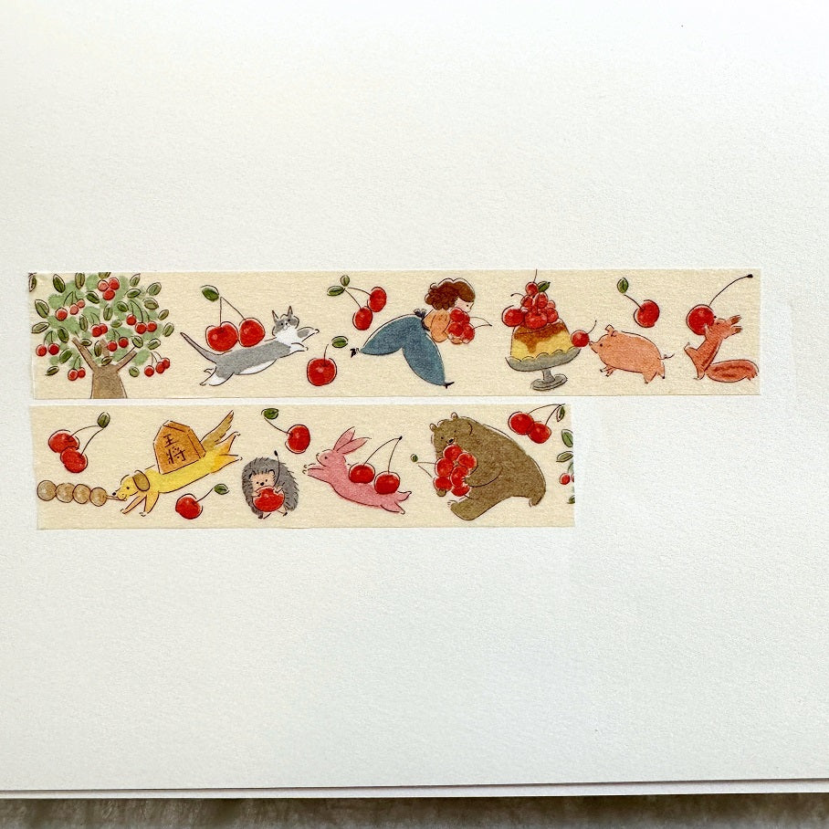 Keibunsha/MeriBUN - Cherry Picking washi tape SAMPLES