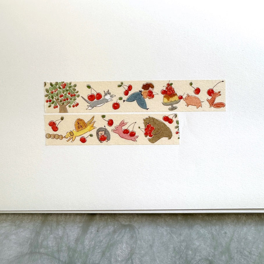 Keibunsha/MeriBUN - Cherry Picking washi tape SAMPLES