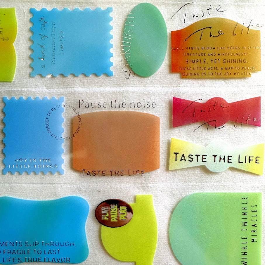 A Kind of Café - LIMITED Illustration Taipei: Taste the Life silver PET tape SAMPLES