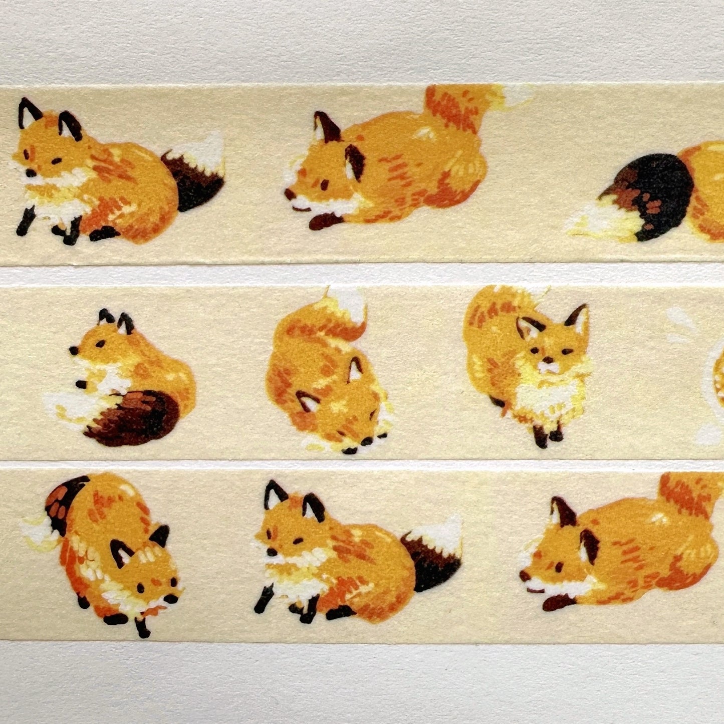 Kitsunebiyori - Fox & Starry Sky Ink washi tape SAMPLES