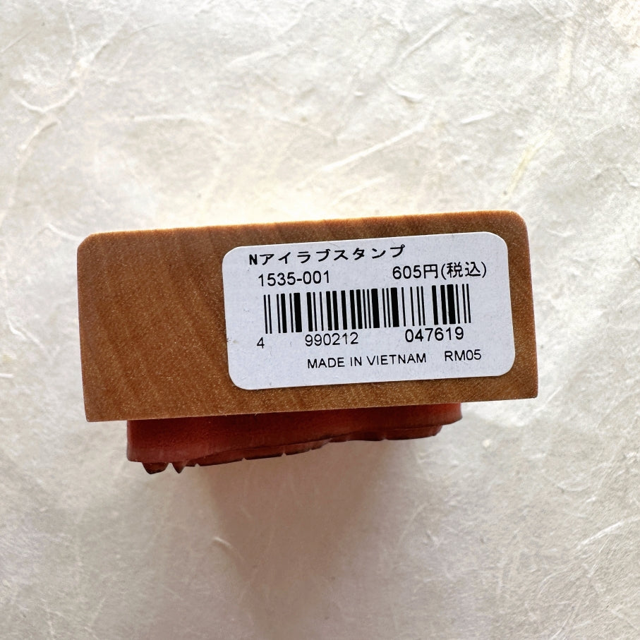 Kodomo No Kao - Notebook Girl rubber stamp [Pre-loved]