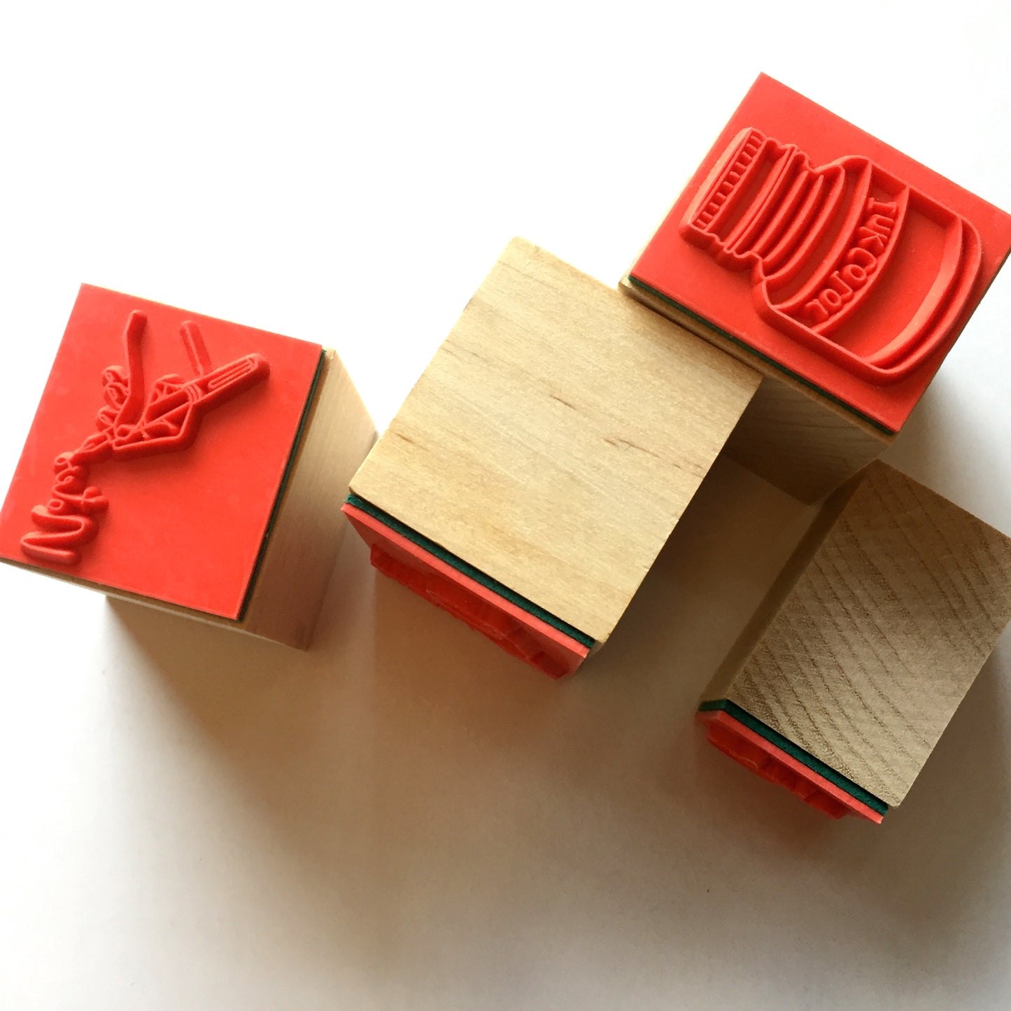 Kodomo No Kao x Siawasehanko Sunkodo rubber stamps - Relax, Ink Color, Notes, Good Morning, Mail [New]