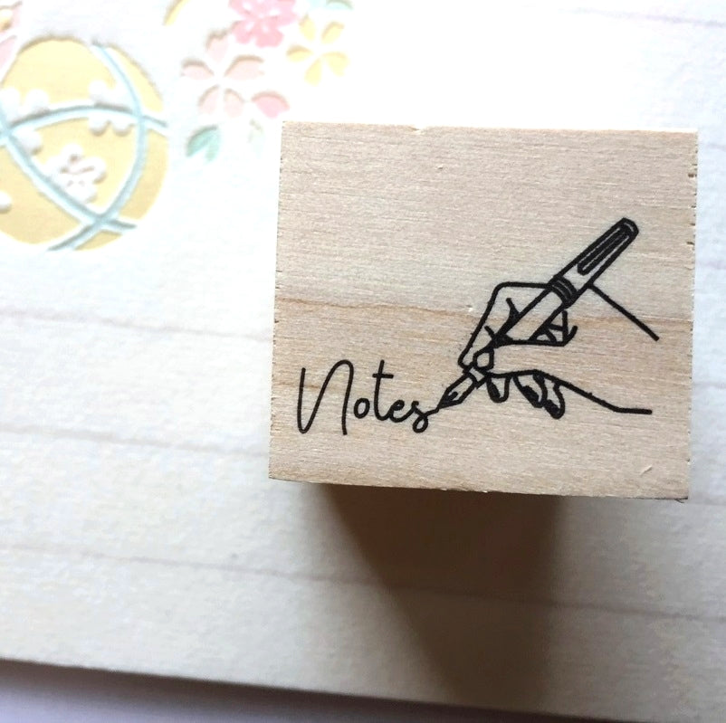 Kodomo No Kao x Siawasehanko Sunkodo rubber stamps - Relax, Ink Color, Notes, Good Morning, Mail [New]