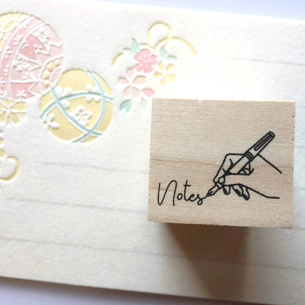 Kodomo No Kao x Siawasehanko Sunkodo rubber stamps - Relax, Ink Color, Notes, Good Morning, Mail [New]