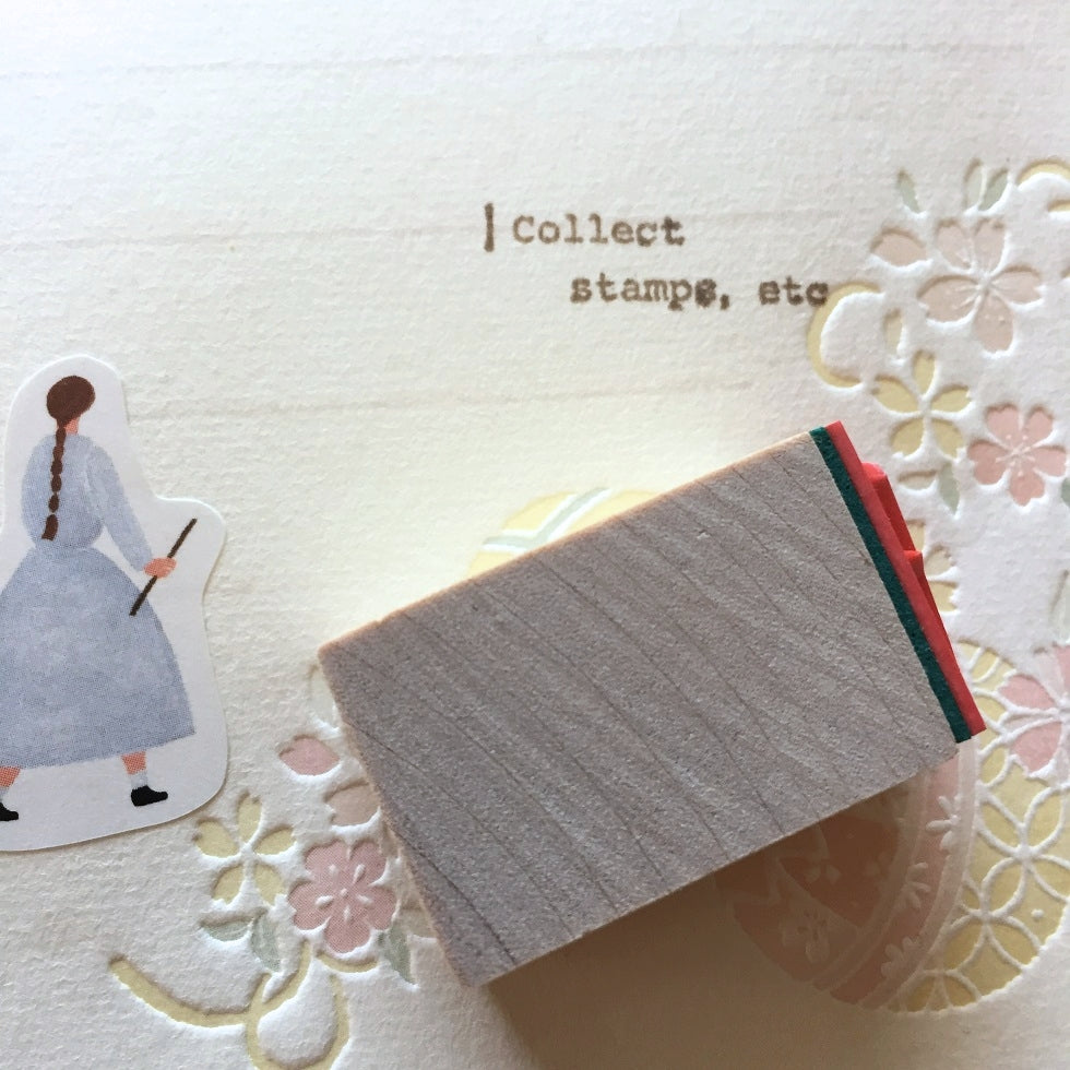Kodomo No Kao x Siawasehanko Sunkodo rubber stamps - Relax, Ink Color, Notes, Good Morning, Mail [New]