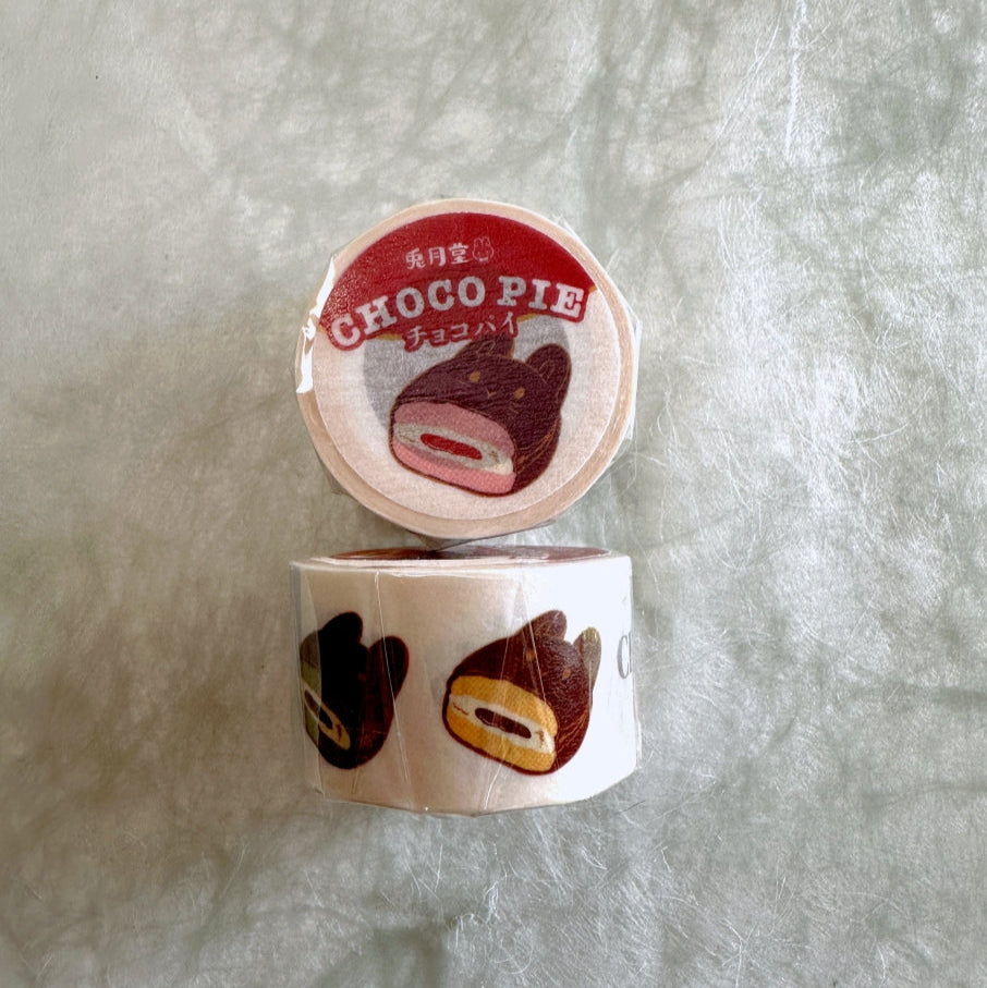 KumaYankee - Choco Pie Bunny washi tape SAMPLES