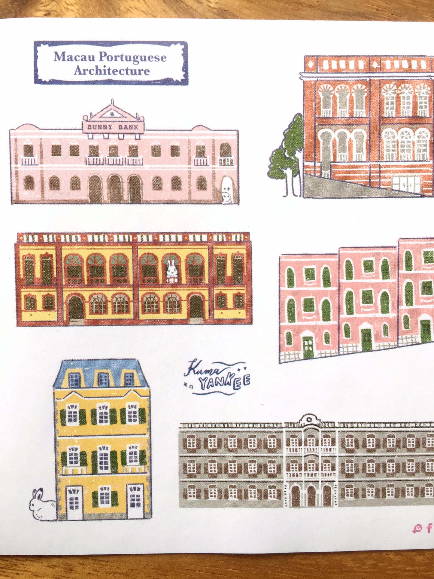 KumaYankee - Macao Portuguese Architecture Stickers