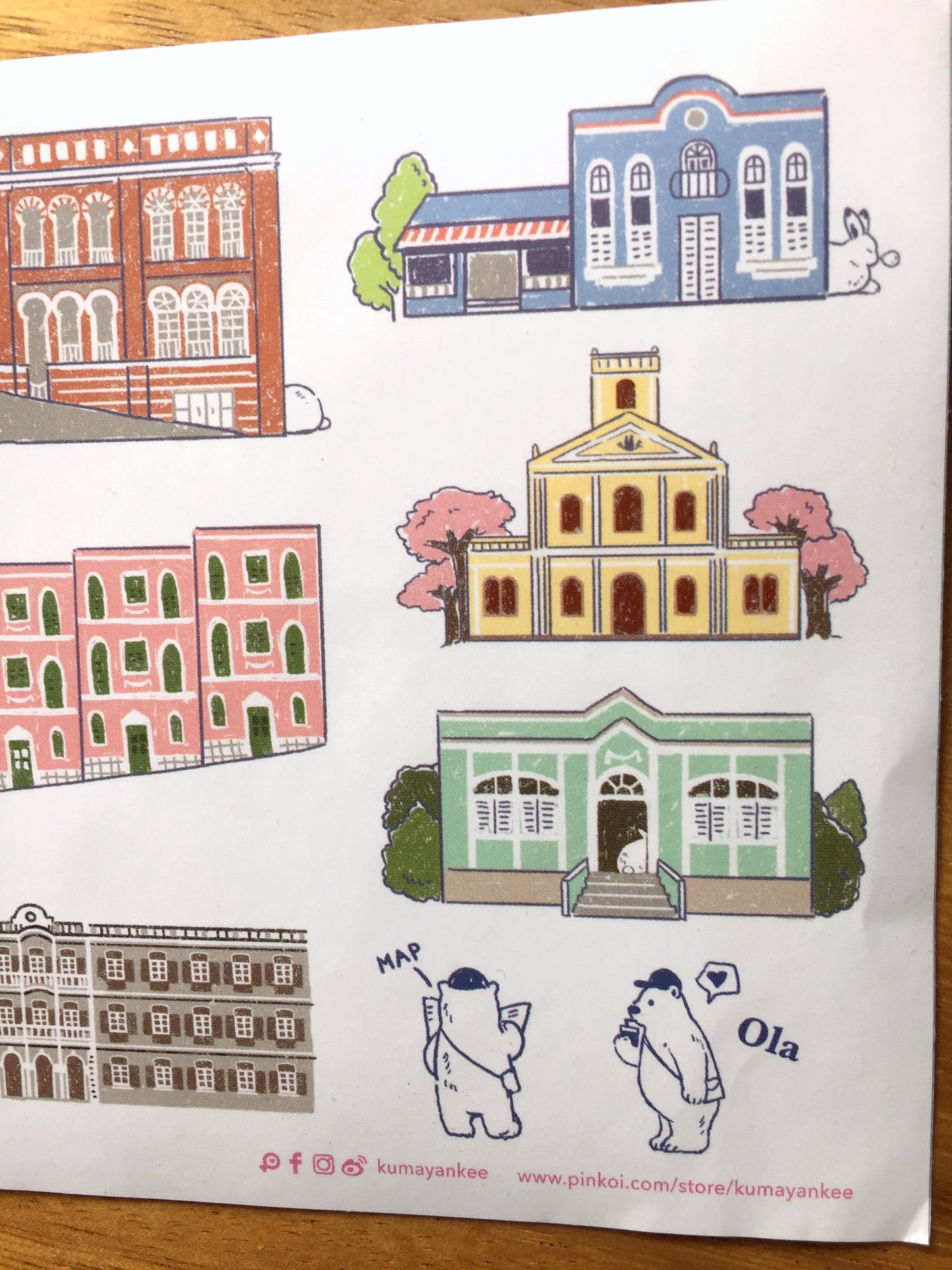 KumaYankee - Macao Portuguese Architecture Stickers