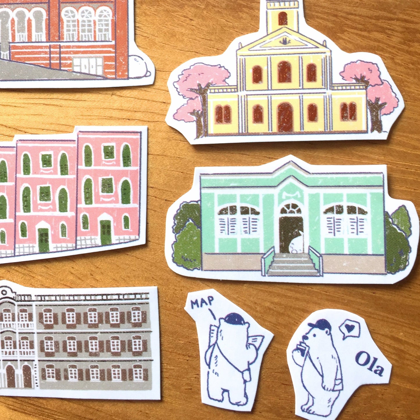KumaYankee - Macao Portuguese Architecture Stickers