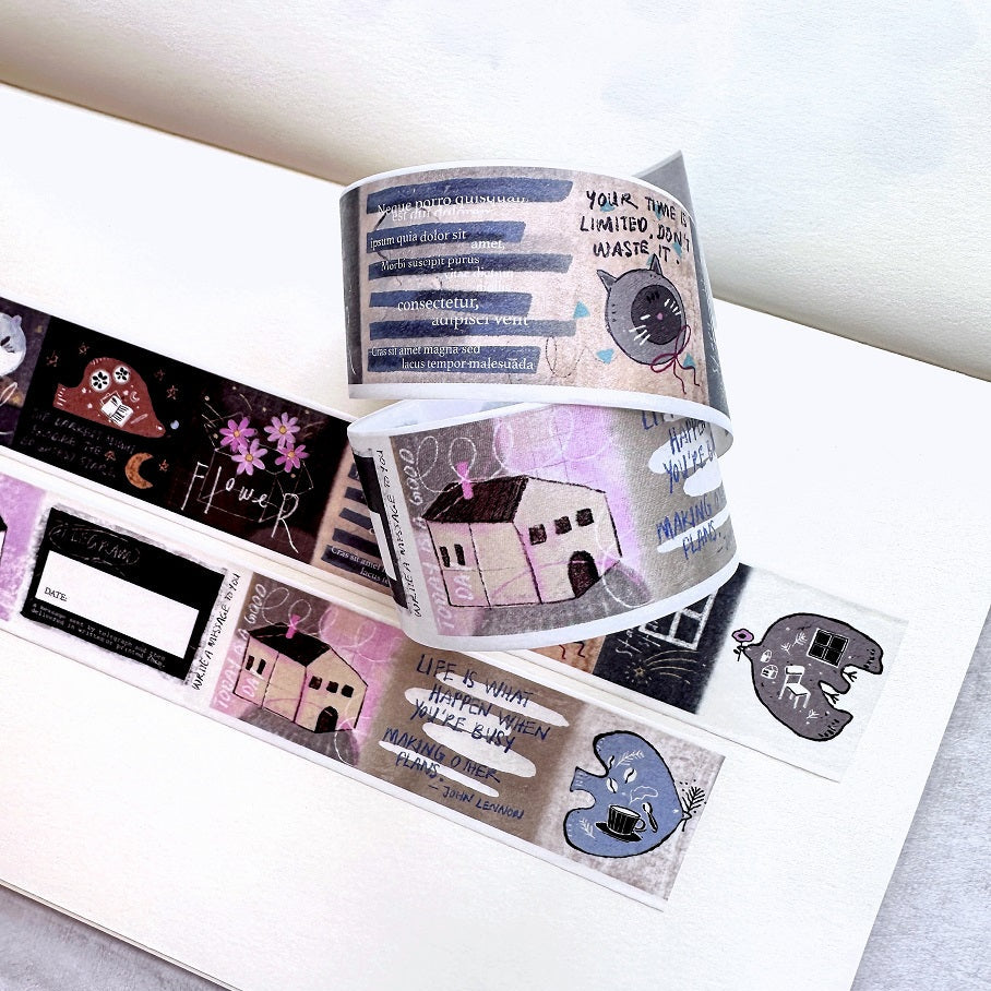 Kurukynki - Nonchalant washi tape SAMPLES