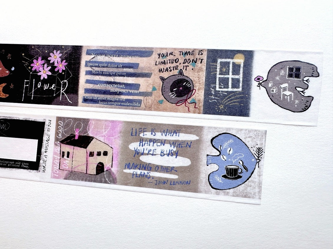 Kurukynki - Nonchalant washi tape SAMPLES
