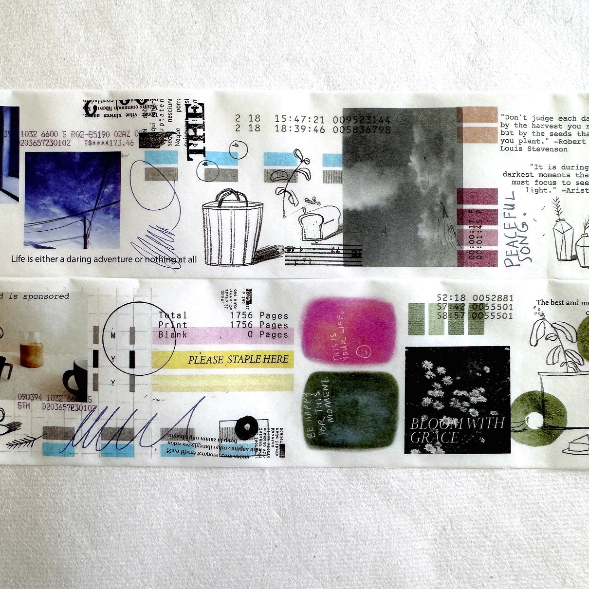 Kurukynki - Here and There washi tape SAMPLES