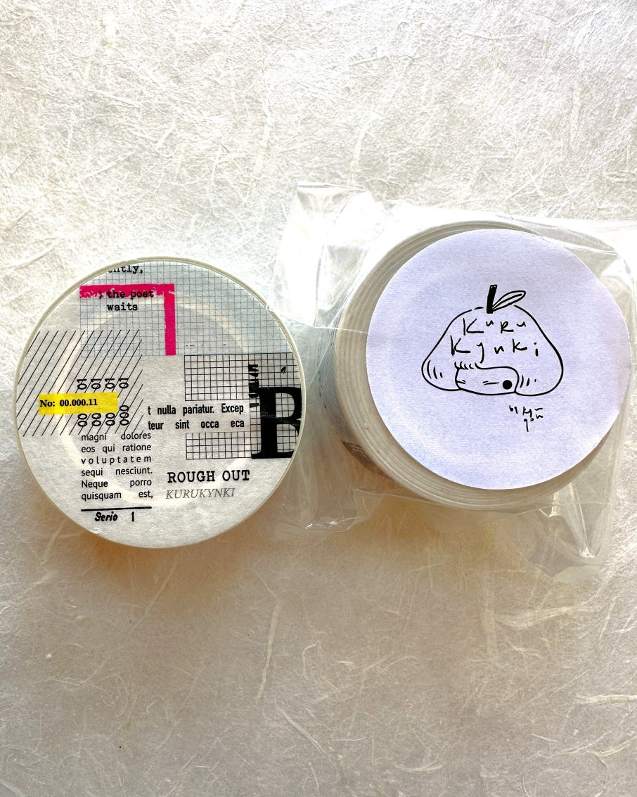 Kurukynki - Rough Out washi tape SAMPLES