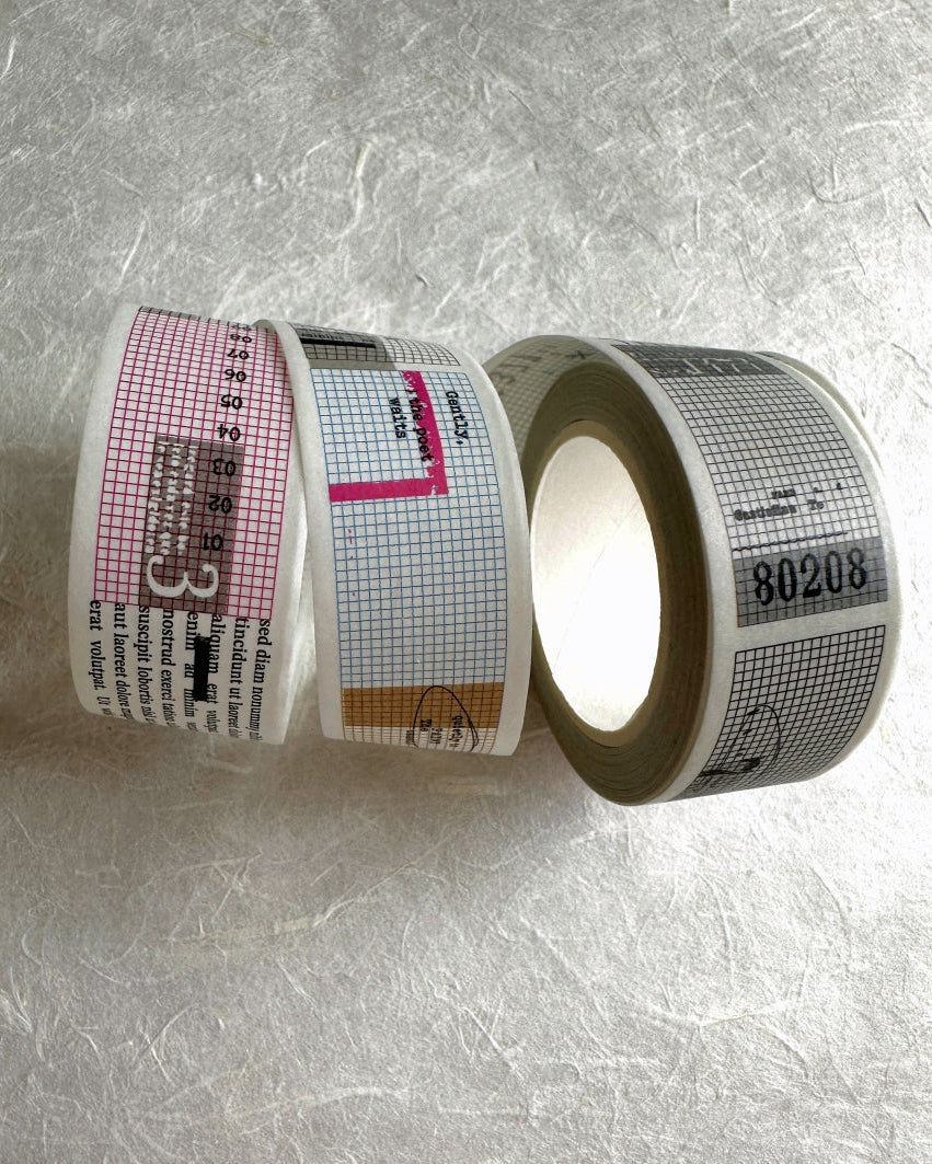 Kurukynki - Rough Out washi tape SAMPLES