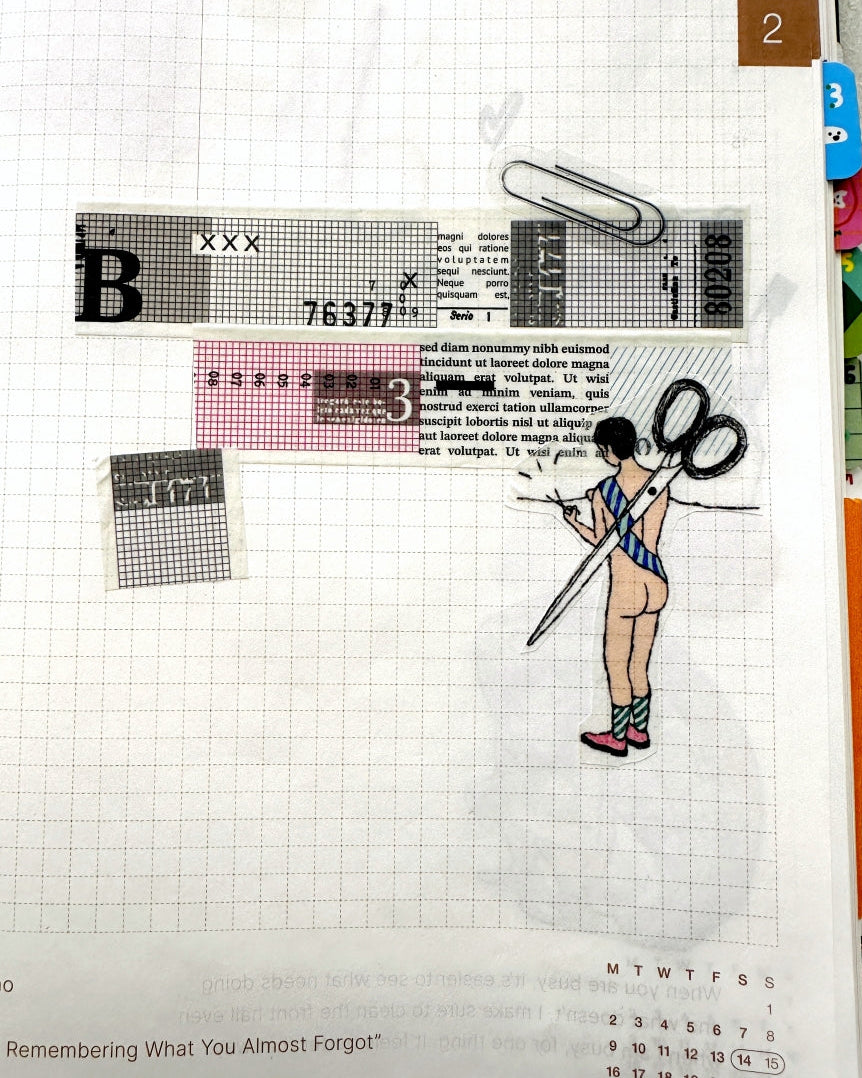 Kurukynki - Rough Out washi tape SAMPLES