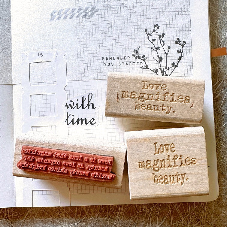 TAOthings Studio - Love Magnifies Beauty ver. 2 rubber stamp