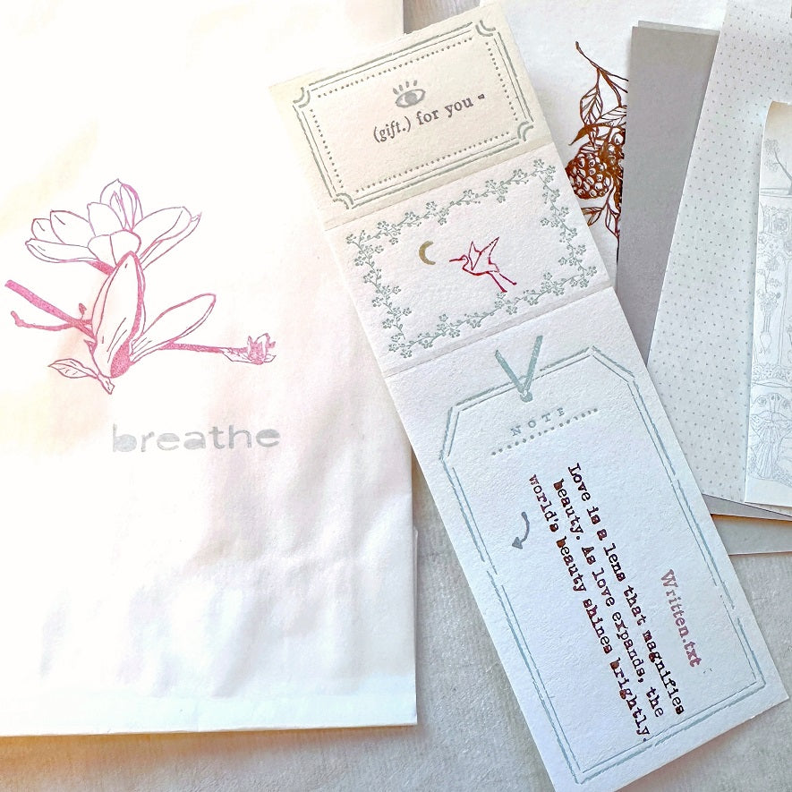 TAOthings Studio - "As love expands, the world's beauty shines brightly." rubber stamp