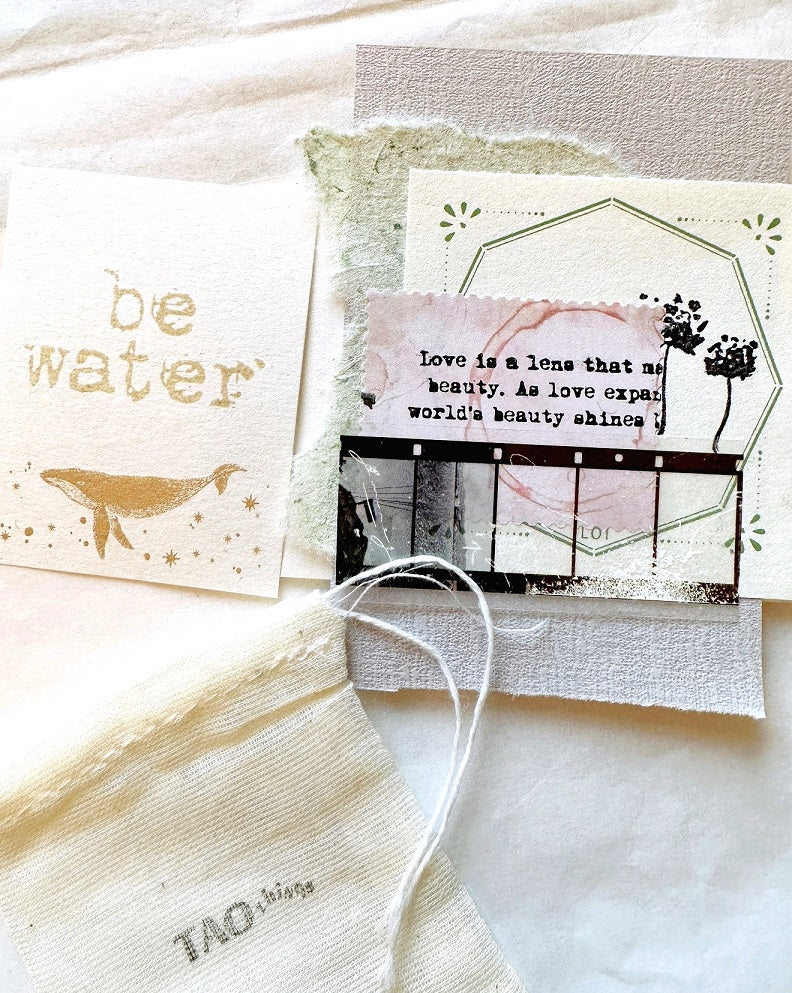 TAOthings Studio - "As love expands, the world's beauty shines brightly." rubber stamp