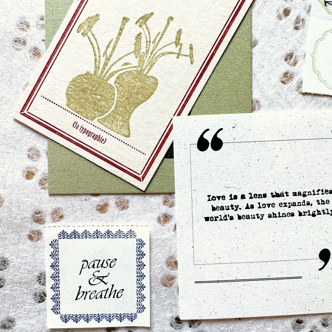 TAOthings Studio - "As love expands, the world's beauty shines brightly." rubber stamp