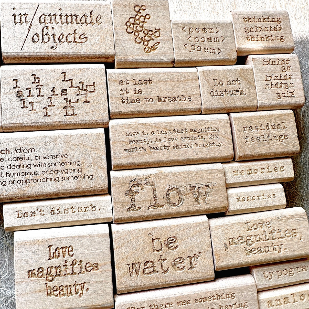TAOthings Studio - thinking rubber stamps
