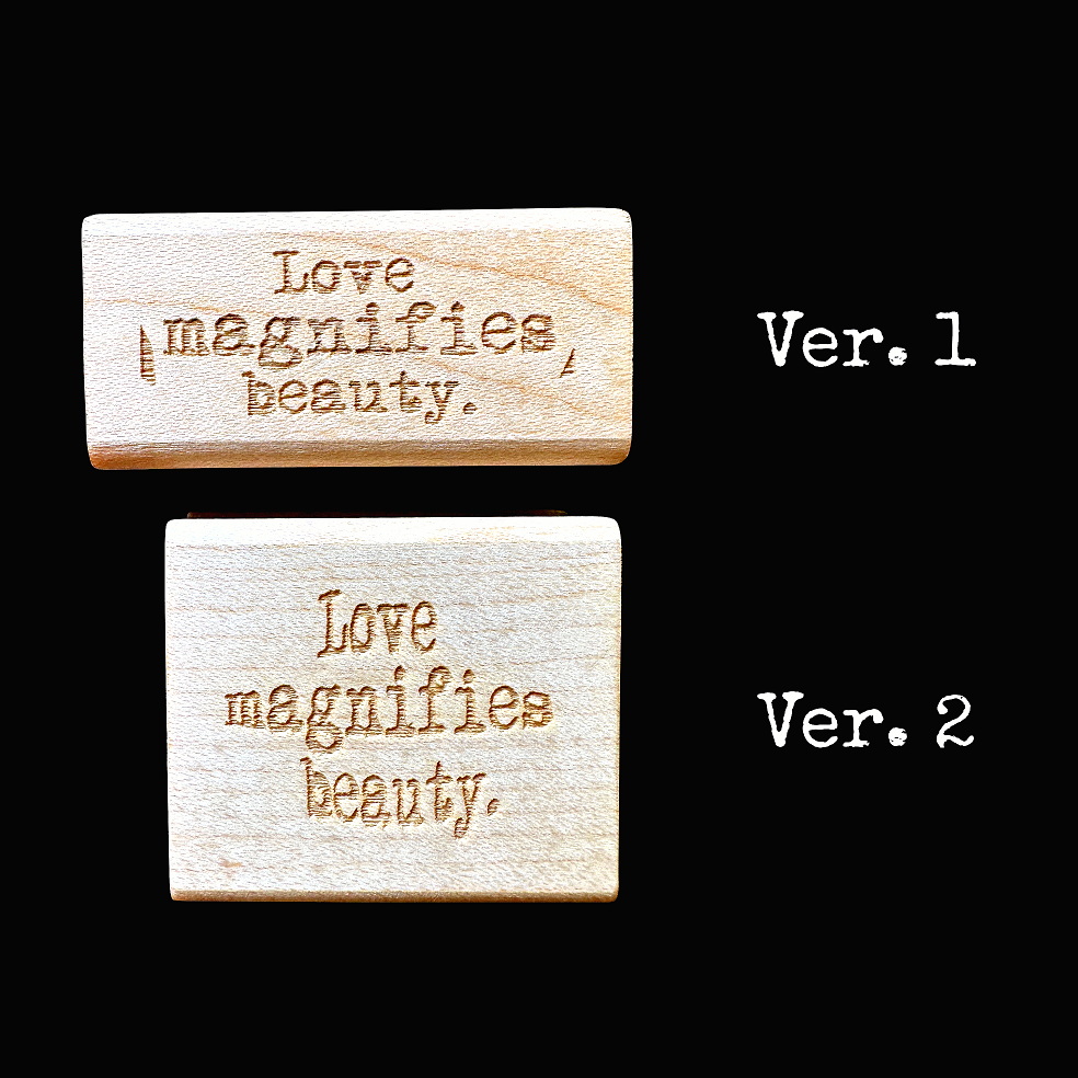 TAOthings Studio - Love Magnifies Beauty rubber stamps