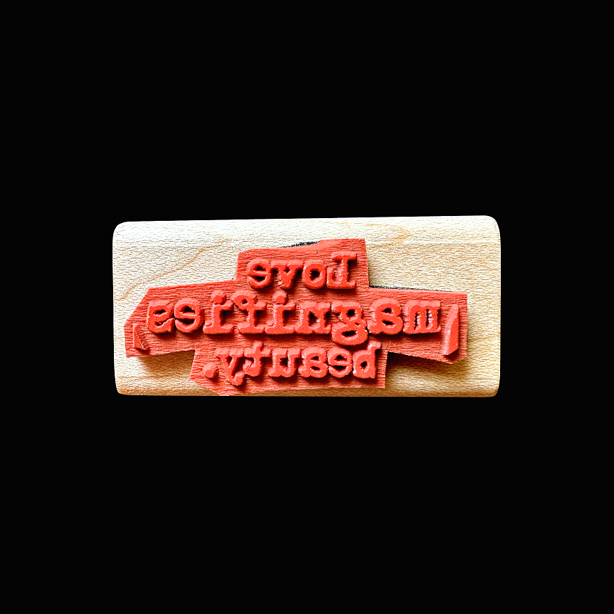 TAOthings Studio - Love Magnifies Beauty rubber stamps
