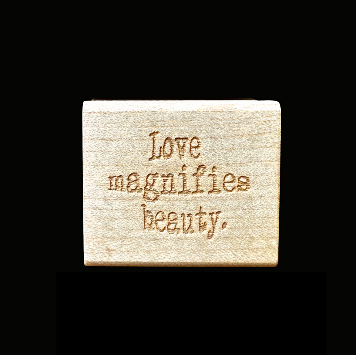 TAOthings Studio - Love Magnifies Beauty rubber stamps