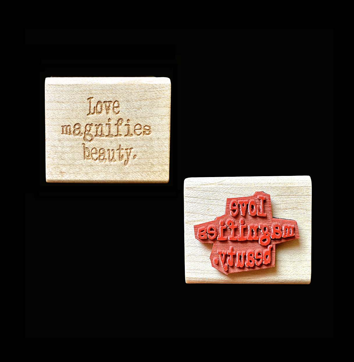 TAOthings Studio - Love Magnifies Beauty ver. 2 rubber stamp