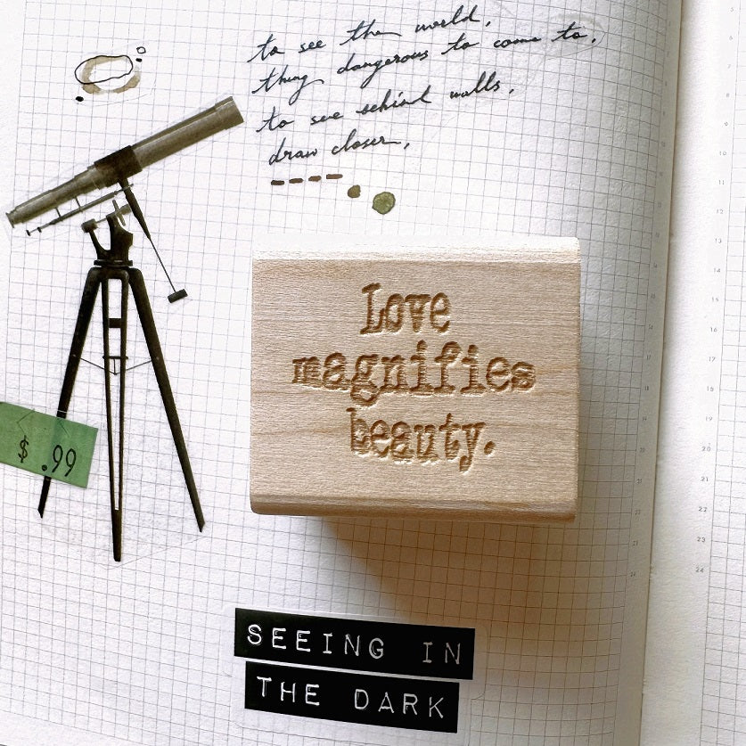 TAOthings Studio - Love Magnifies Beauty rubber stamps