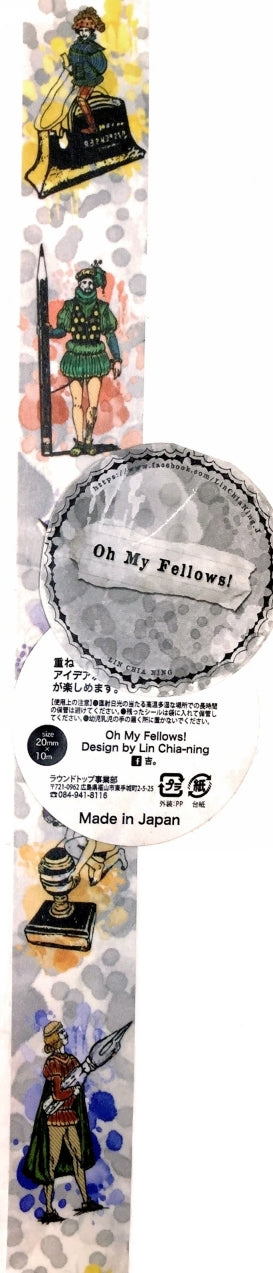 Lin Chia Ning - Oh My Fellows! washi tape (discontinued) SAMPLES