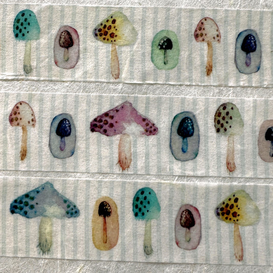 Lin Chia Ning - Mushroom washi tape SAMPLES