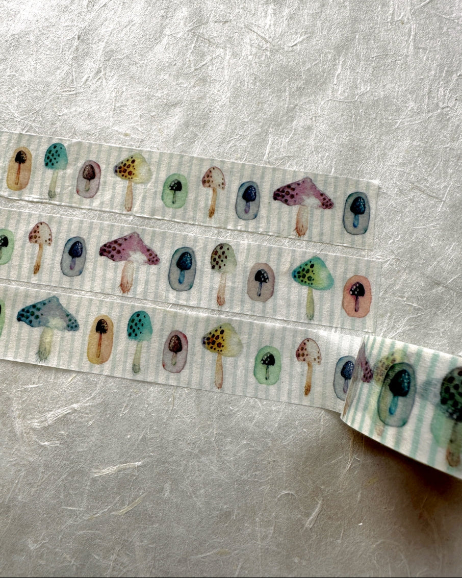 Lin Chia Ning - Mushroom washi tape SAMPLES