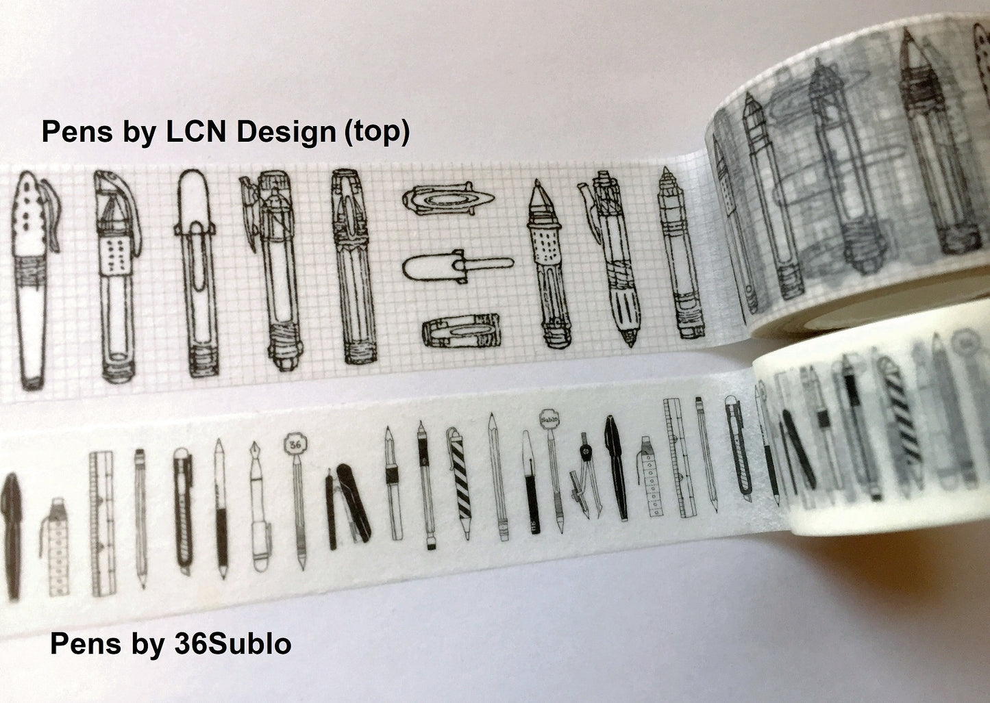 Lin Chia Ning - Pens washi tape SAMPLES