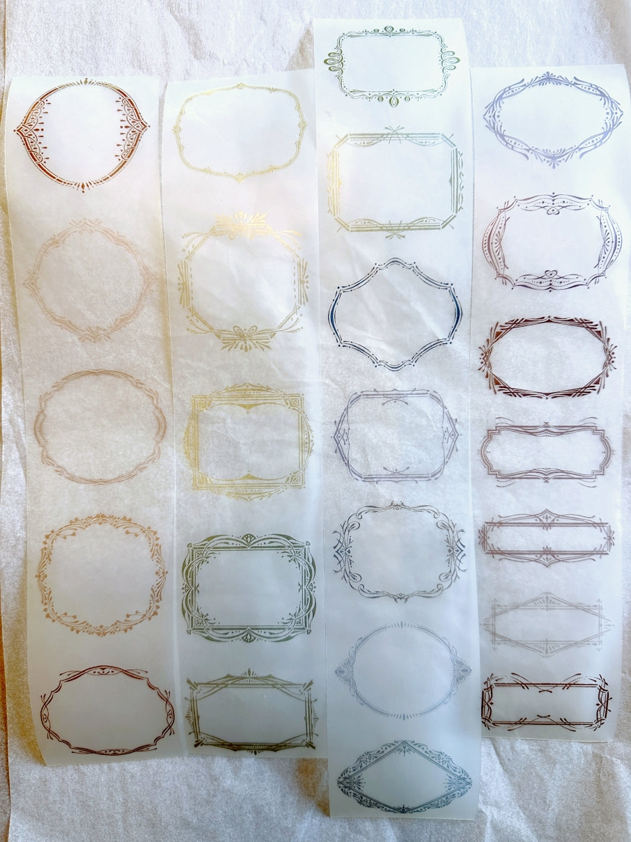 Lin Chia Ning - Retro Frames Color PET tape SAMPLES