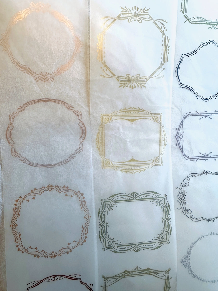 Lin Chia Ning - Retro Frames Color PET tape SAMPLES