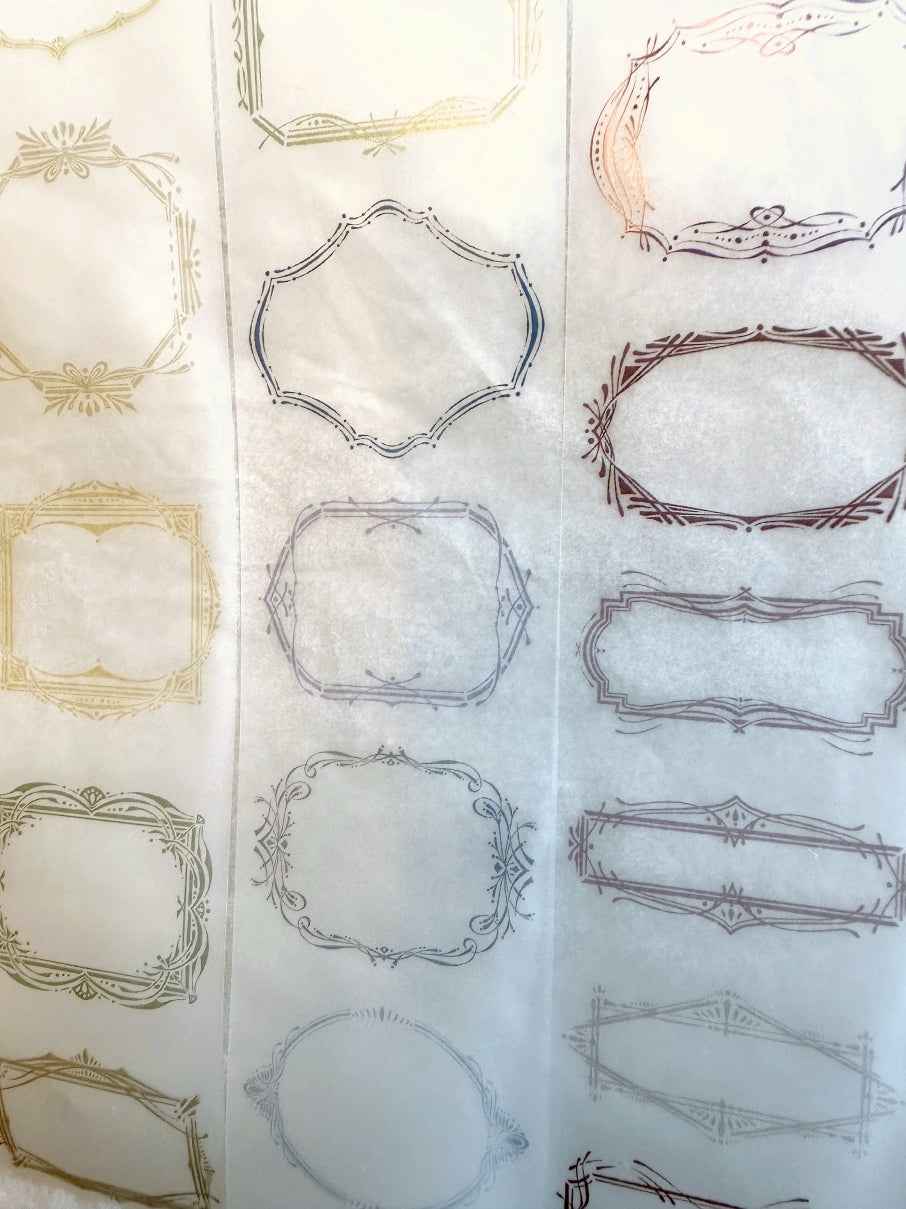 Lin Chia Ning - Retro Frames Color PET tape SAMPLES