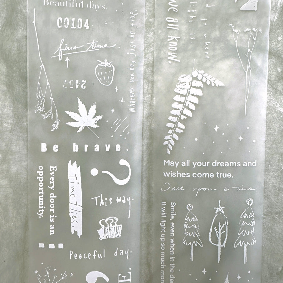 Lin Chia Ning - This and That White PET tape (5 cm x 200 cm) SAMPLES