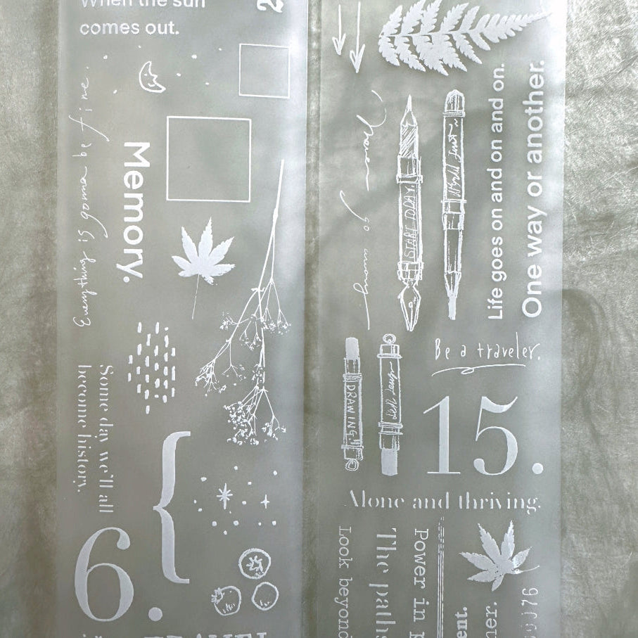 Lin Chia Ning - This and That White PET tape (5 cm x 200 cm) SAMPLES
