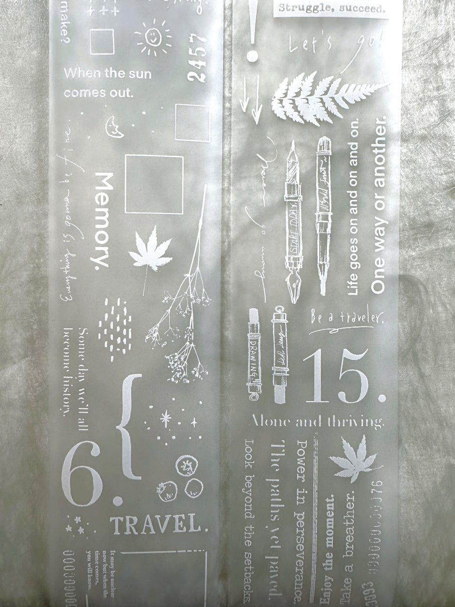 Lin Chia Ning - This and That White PET tape (5 cm x 200 cm) SAMPLES