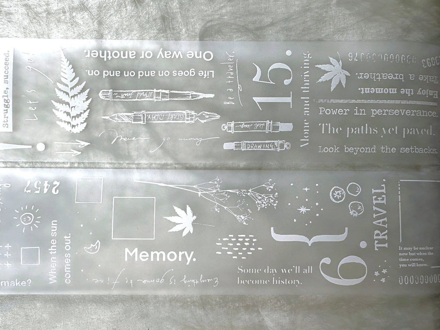 Lin Chia Ning - This and That White PET tape (5 cm x 200 cm) SAMPLES