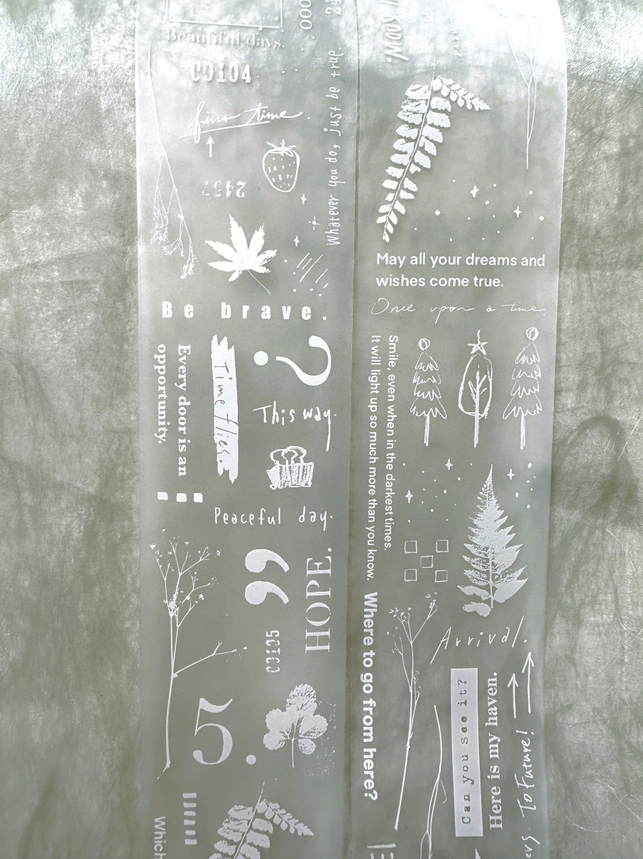 Lin Chia Ning - This and That White PET tape (5 cm x 200 cm) SAMPLES