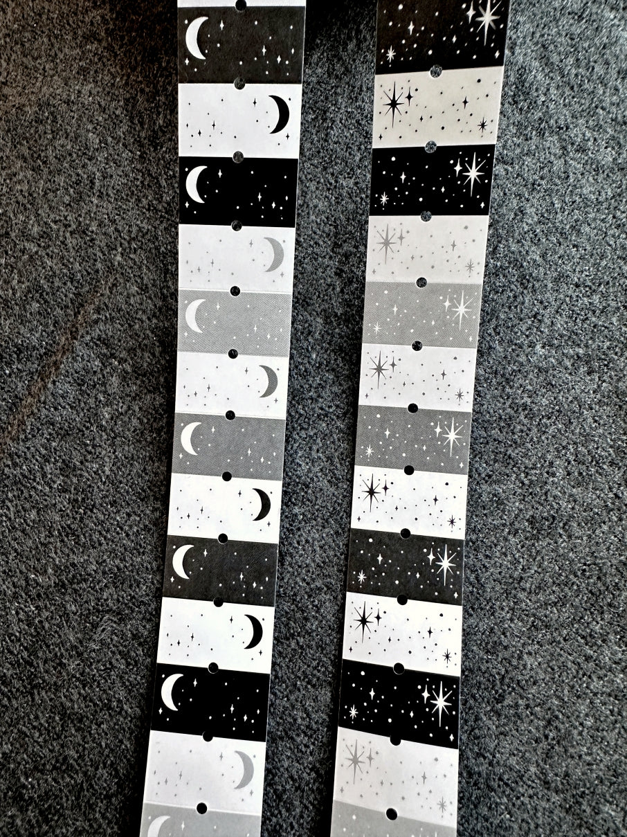 Lin Chia Ning - The Moon & The Stars label sticker roll SAMPLES