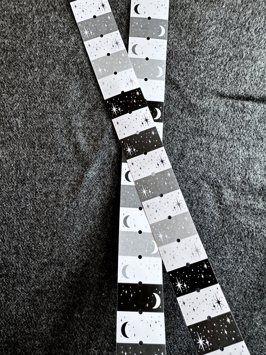 Lin Chia Ning - The Moon & The Stars label sticker roll SAMPLES