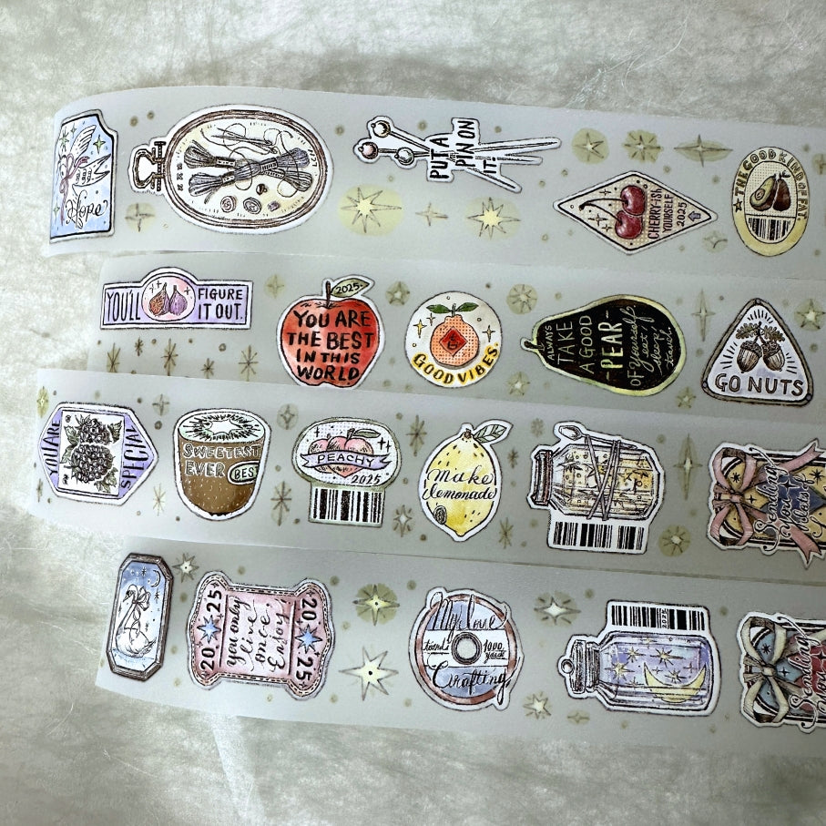 Lin Chia Ning - Sticker Club: Life PET & washi tape SAMPLES