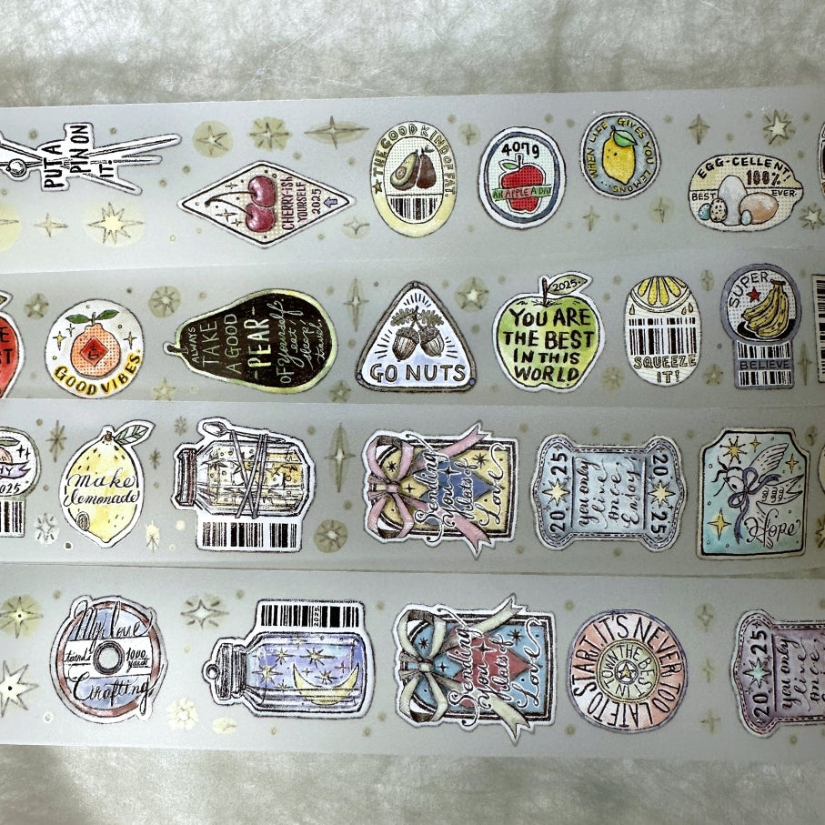 Lin Chia Ning - Sticker Club: Life PET & washi tape SAMPLES